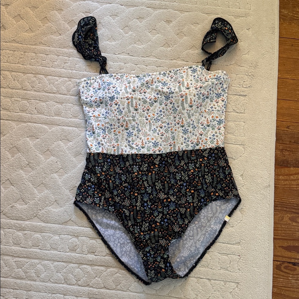 Summersalt Black Floral One-Piece Swimsuit